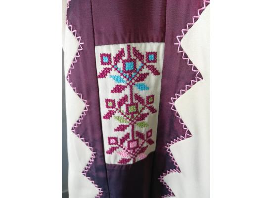 Women Embroidered Abaya Maxi Dress